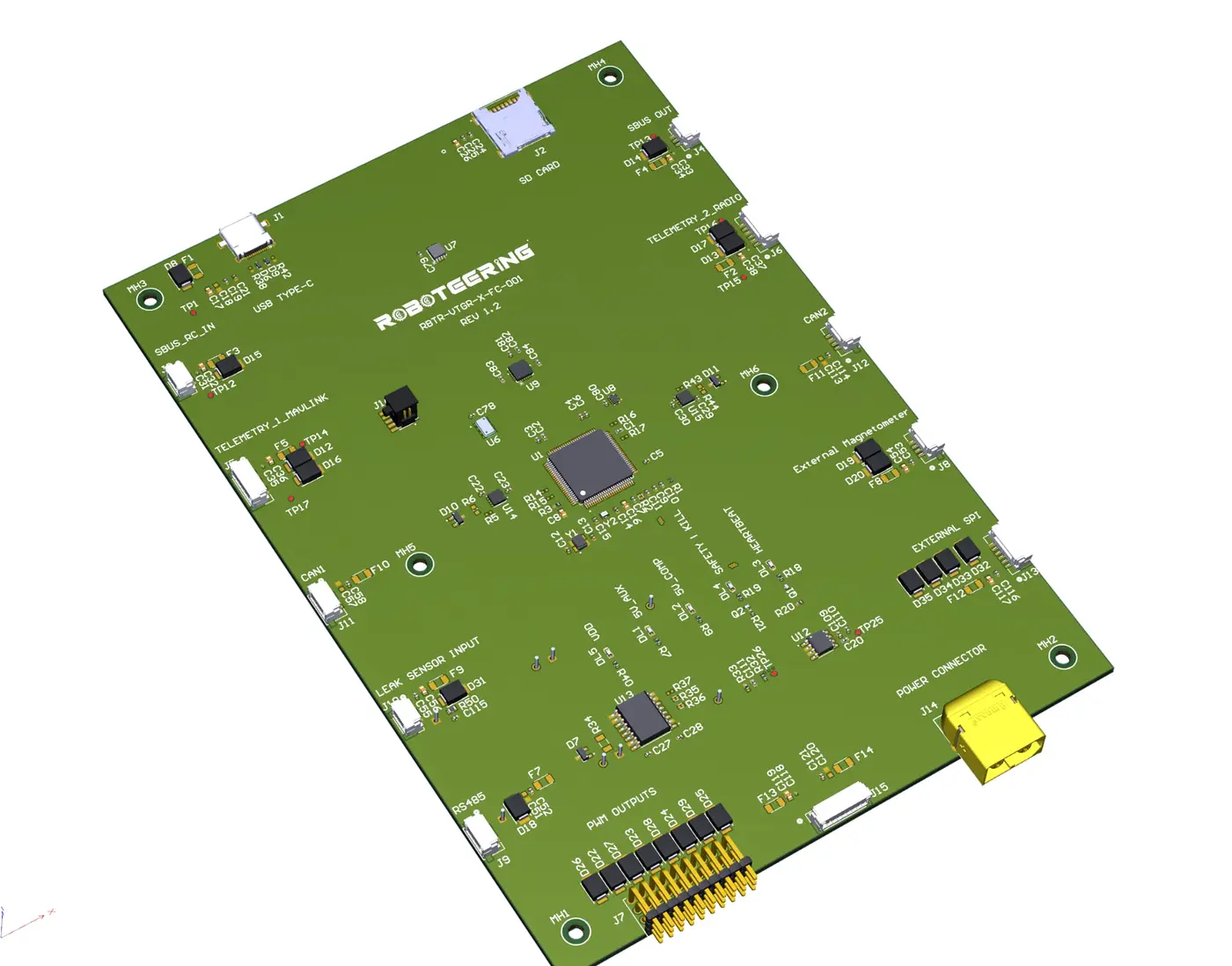 Nautix marine flight controller circuit board