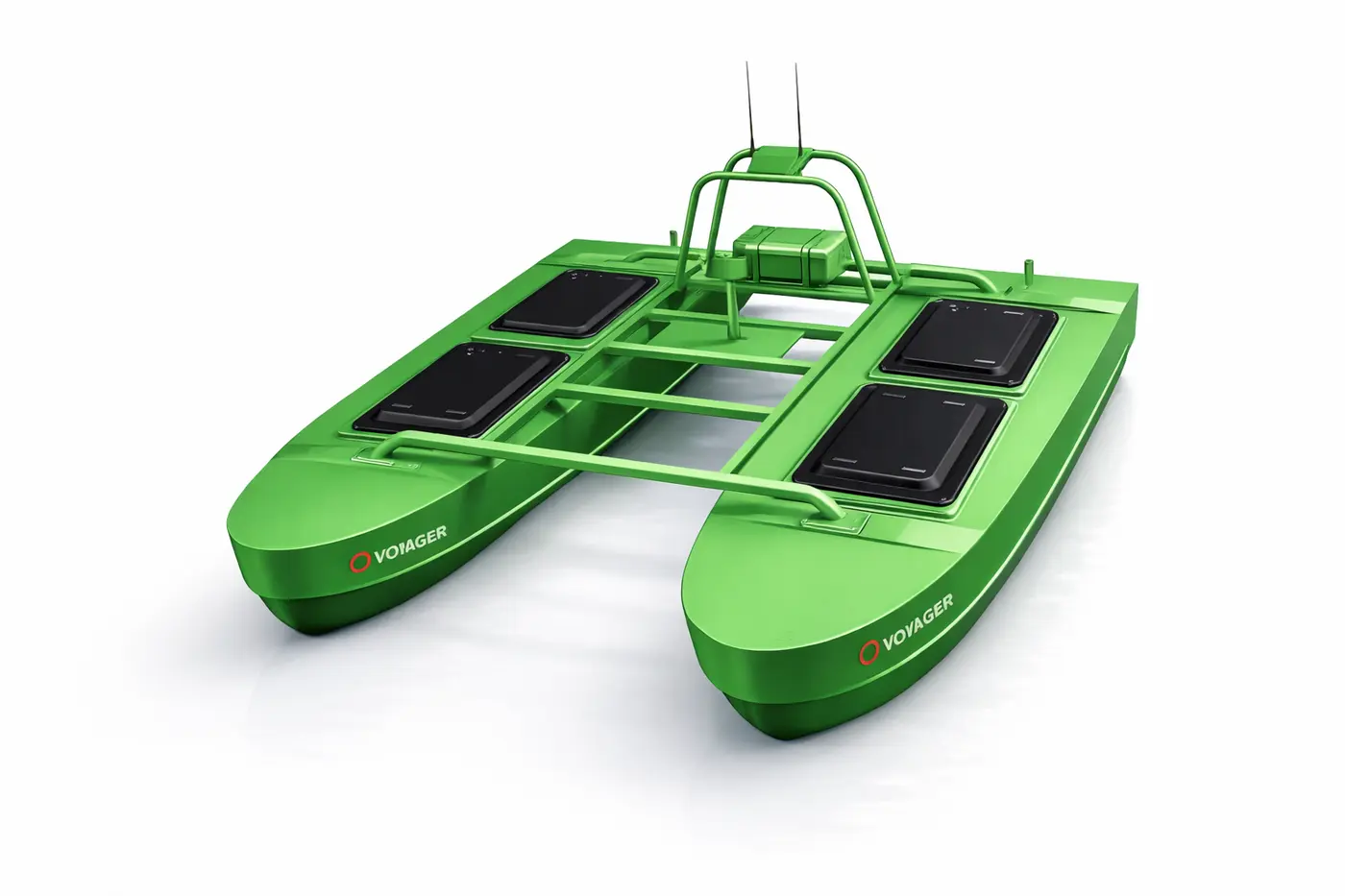 Voyager 2500 catamaran platform rendering